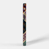 Nabootsing van Indiase patchworkpatroon met textuu iPhone Hoesje (Rechterkant)