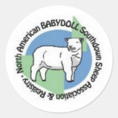 NABSSAR logo ronde stickers (Voorkant)