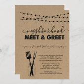 Nabuurschap ontmoeten & Groet Uitnodiging (Voorkant / Achterkant)
