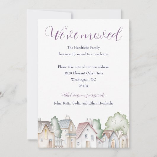 Nabuurschapshuizen Verplaatsende Aankondiging (Voorkant)