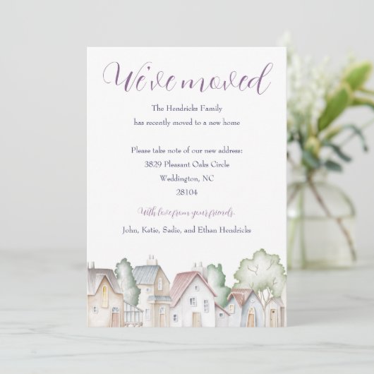 Nabuurschapshuizen Verplaatsende Aankondiging (Staand voorkant)