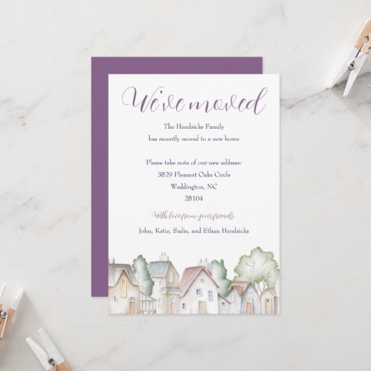 Nabuurschapshuizen Verplaatsende Aankondiging (Voorkant / Achterkant in situ)