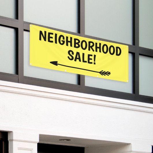 NABUURSCHAPSVERKOOP! Spandoek (Buitenkant Gebouw)