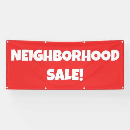 NABUURSCHAPSVERKOOP! Spandoek (Horizontaal)