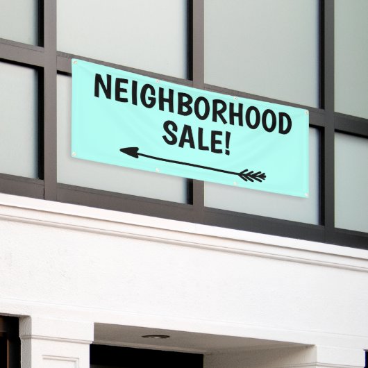 NABUURSCHAPSVERKOOP! Spandoek (Buitenkant Gebouw)