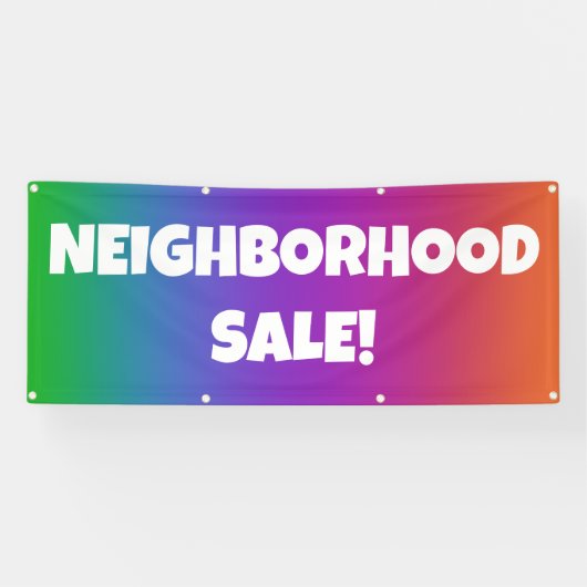 NABUURSCHAPSVERKOOP! Spandoek (Horizontaal)