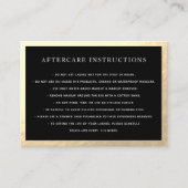 NaCare for Lash Extensions Black Gold Lijst Visitekaartje (Voorkant)