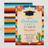 Nacho afstudeerfeest thema uitnodiging (Voorkant / Achterkant)