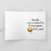 Nacho Average Afstuderen grappige felicitaties Kaart (Binnen)