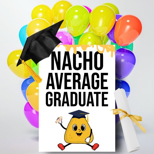 Nacho Average Afstuderen grappige felicitaties Kaart