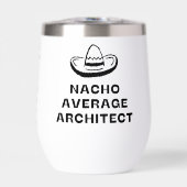 Nacho Average Architect Funny Sombrero Pun Graphic (Voorkant)