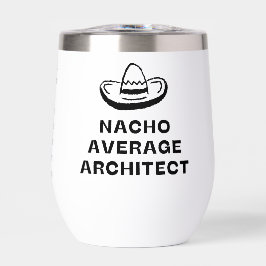 Nacho Average Architect Funny Sombrero Pun Graphic