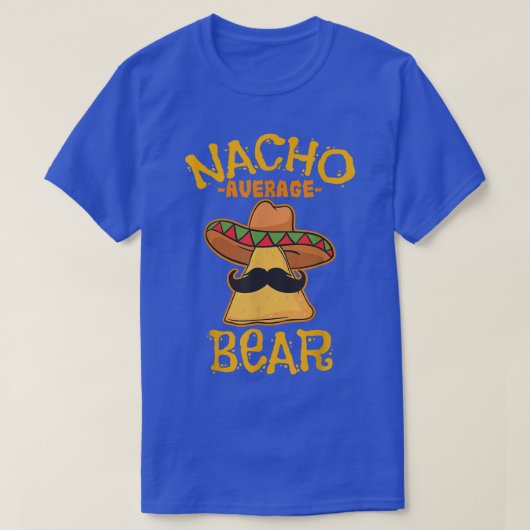 Nacho Average Bear Personalized Name Funny Taco T-shirt (Design voorkant)