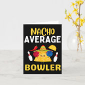 Nacho Average Bowler Cinco De Mayo Bowling Mexicaa Kaart (Gele Bloem)