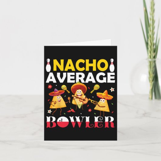 Nacho Average Bowler Mexicaans Feest Cinco De Mayo Kaart (Voorkant)