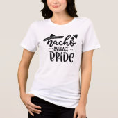 Nacho Average Bride Bachelorette Party Groep Tri-Blend Shirt (Voorkant)