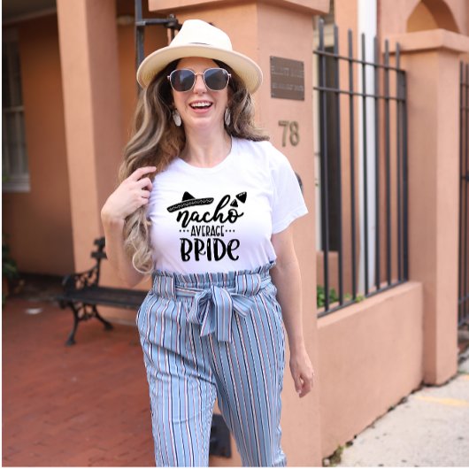 Nacho Average Bride Bachelorette Party Groep Tri-Blend Shirt