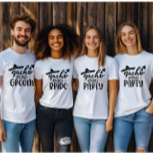 Nacho Average Bride Bachelorette Party Groep Tri-Blend Shirt