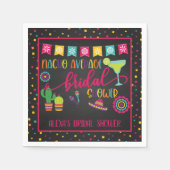 Nacho Average Bruidsfeestservet - Zwart Servet (Voorkant)