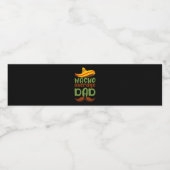 Nacho Average Dad Cinco de Mayo Mexican Daddy Waterfles Etiket (Enkel label)