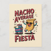 Nacho Average Fiesta - Leuk, kleurrijk Nacho-ontwe Briefkaart (Voorkant)