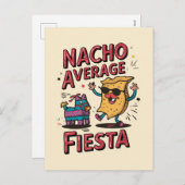 Nacho Average Fiesta - Leuk, kleurrijk Nacho-ontwe Feestdagenkaart (Voorkant / Achterkant)