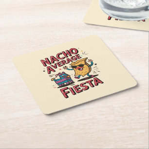 Nacho Average Fiesta - Leuk, kleurrijk Nacho-ontwe Kartonnen Onderzetters