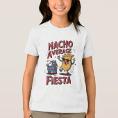Nacho Average Fiesta - Leuk, kleurrijk Nacho-ontwe Tri-Blend Shirt (Voorkant)