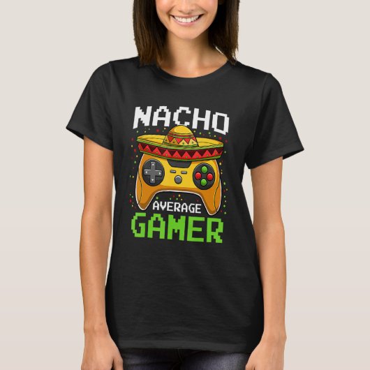 Nacho Average Gamer Cinco De Mayo Video Games Boys T-shirt (Voorkant)