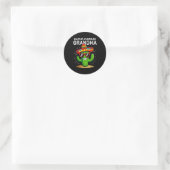 Nacho average grandma funny cinco de mayo mexican ronde sticker (Tas)