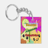 Nacho Average Grandma Funny Sleutelhanger (Voorkant Links)