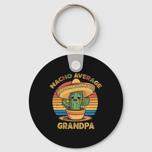 Nacho Average Grandpa Matching Mexicaans Cinco De Sleutelhanger (Voorkant)