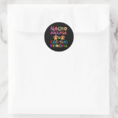 Nacho Average Instant Principal Cinco de Mayo Ronde Sticker (Tas)