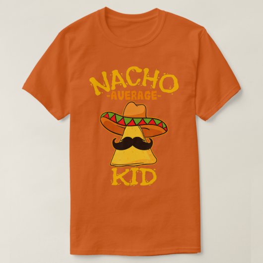 Nacho Average Kind Child Young Boy Toddler Cinco d T-shirt (Design voorkant)