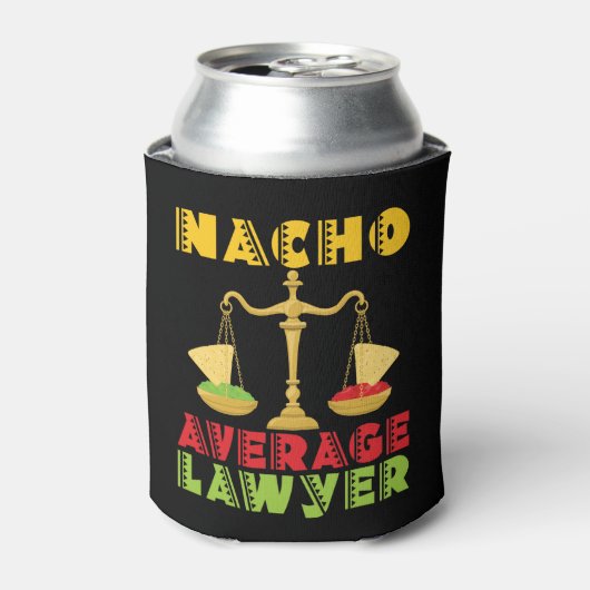 Nacho Average Lawyer Funny Cinco de Mayo Blikjeskoeler (Blikje Voorkant)