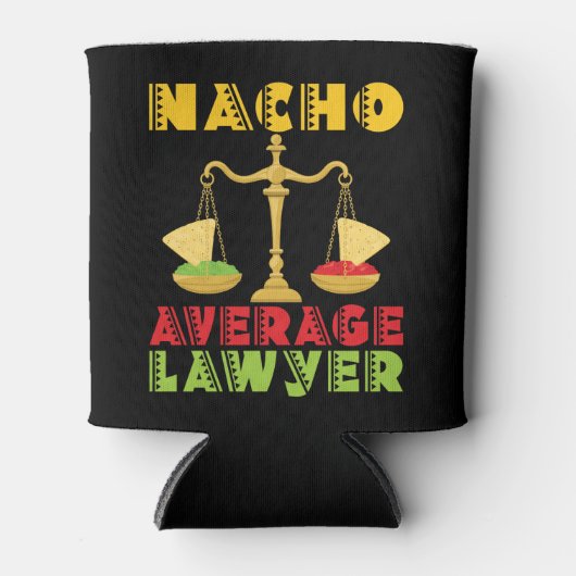 Nacho Average Lawyer Funny Cinco de Mayo Blikjeskoeler (Voorkant)