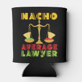 Nacho Average Lawyer Funny Cinco de Mayo Blikjeskoeler (Achterkant)