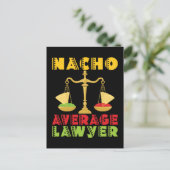 Nacho Average Lawyer Funny Cinco de Mayo Briefkaart (Staand voorkant)