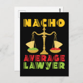 Nacho Average Lawyer Funny Cinco de Mayo Briefkaart (Voorkant / Achterkant)