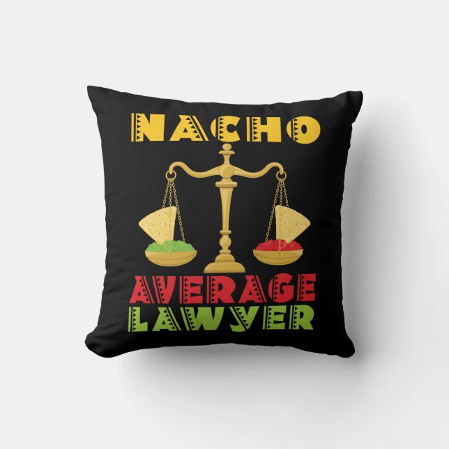 Nacho Average Lawyer Funny Cinco de Mayo Kussen (Voorkant)