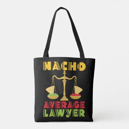 Nacho Average Lawyer Funny Cinco de Mayo Tote Bag (Achterkant)