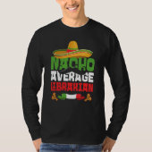 Nacho Average Librarian Cinco De Mayo Mexican Fies T-shirt (Voorkant)
