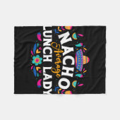 Nacho Average Lunch Lady Cinco de Mayo Matching Fa Fleece Deken (Voorkant (Horizontaal))