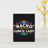 Nacho Average Lunch Lady Cinco de Mayo Matching Fa Kaart (Gele Bloem)