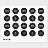 Nacho Average Lunch Lady Cinco de Mayo Matching Fa Ronde Sticker (Vel)