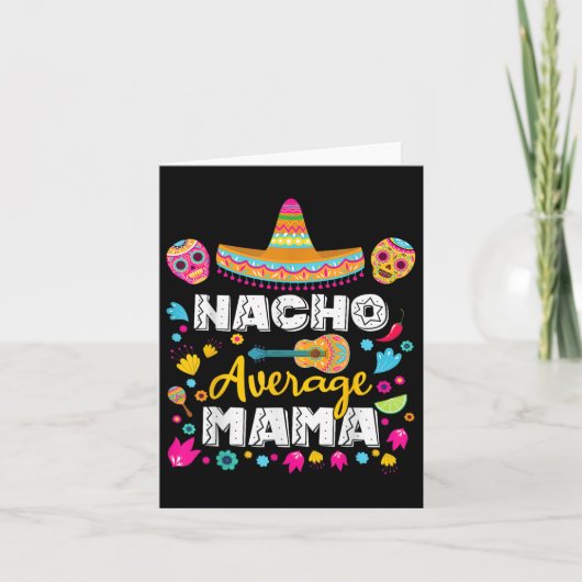 Nacho Average Mama Cinco De Mayo Mexican Matching Kaart (Voorkant)
