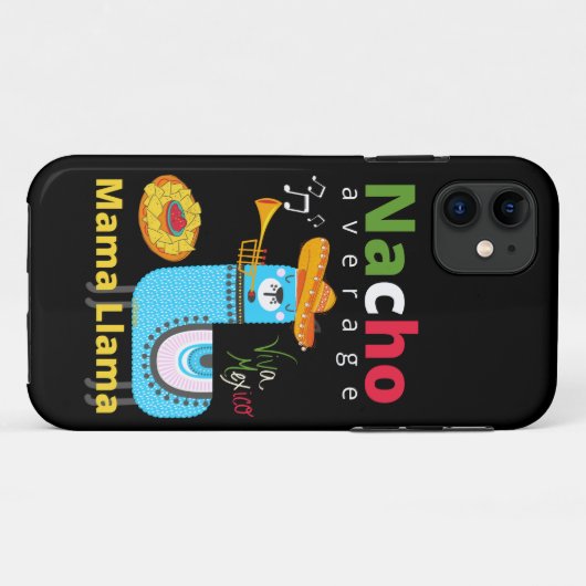 NACHO AVERAGE MAMA LLAMA cinco de mayo gift Case-Mate iPhone Case (Achterkant (horizontaal))