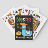 NACHO AVERAGE MAMA LLAMA cinco de mayo gift Pokerkaarten (Achterkant)