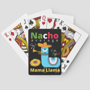 NACHO AVERAGE MAMA LLAMA cinco de mayo gift Pokerkaarten