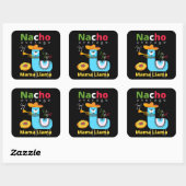 NACHO AVERAGE MAMA LLAMA cinco de mayo gift Vierkante Sticker (Vel)